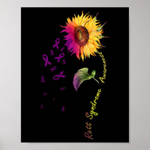 Rett Syndrome Awareness Sunflower Poster