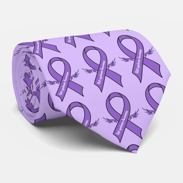 Rett syndrome Awareness Tie (Rolled)