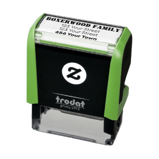 Return Address 4 lines Self-inking Stamp