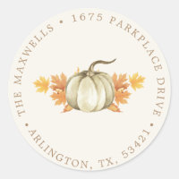 Return Address – Autumn Fall Baby Shower |