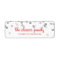 RETURN ADDRESS confetti polka dot glitter silver