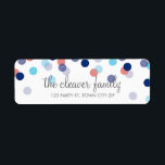 RETURN ADDRESS cute confetti polka dot colourful<br><div class="desc">A modern, bold design with a super cute confetti pattern. Setup as a template it is easy to customize with your own text - make it yours! Love the design but want to see it altered - different colour - a different product to complete your branding? No worries - simply...</div>