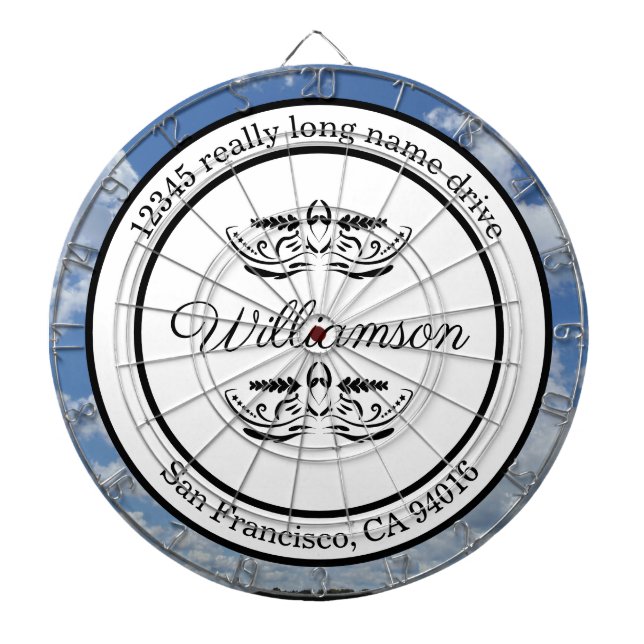 Return address dart board (Front)