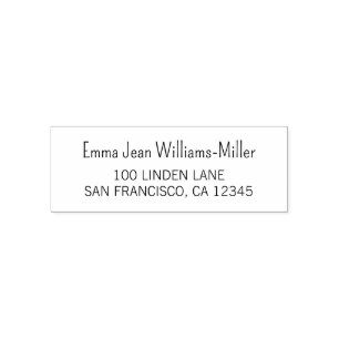  Return Address Elegant Modern Clean Script Self-inking Stamp