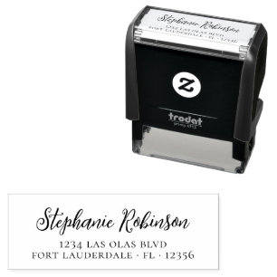 Return Address Elegant Personal Professional   Self-inking Stamp
