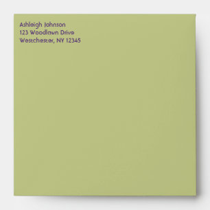 Return Address Envelope for 5" Square Invites