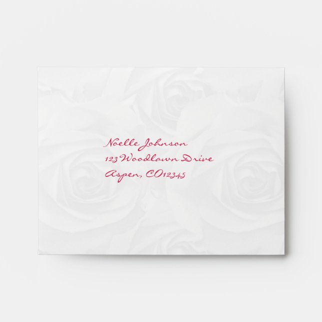 Return Address Envelope for Reply Card (Front)