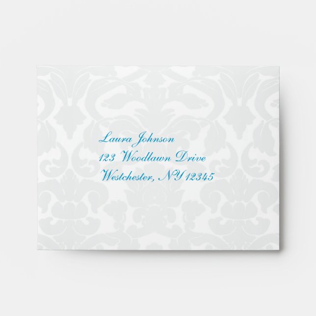 Return Address Envelope for Reply Cards (Front)