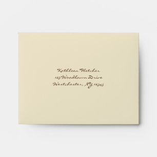 Return Address Envelope for RSVP Card