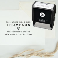 Return Address Future Mr. Mrs. Wedding Modern