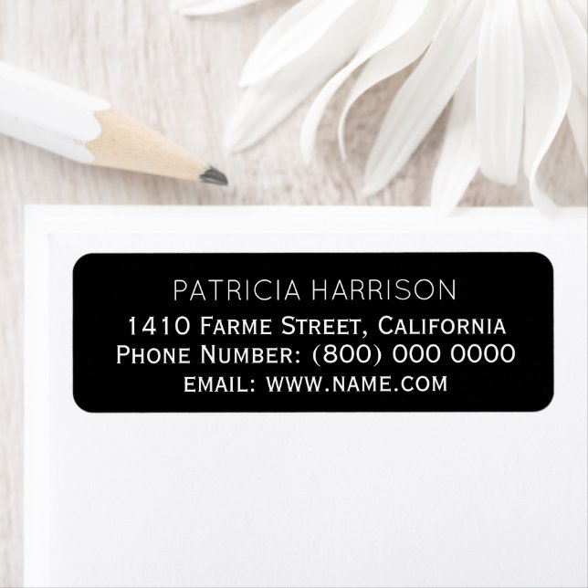 Return Address information on simple BLACK (Insitu)