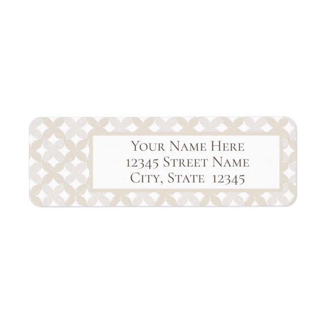 Return Address Label (Front)