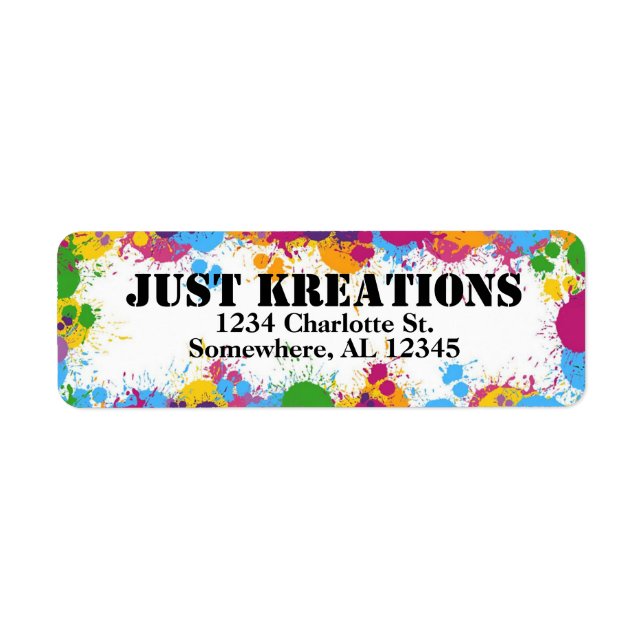 Return Address Label (Front)