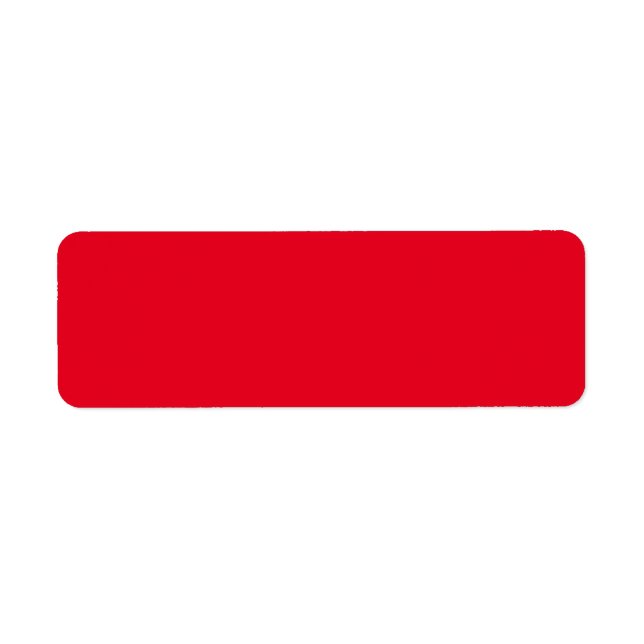 Return Address Label (Front)