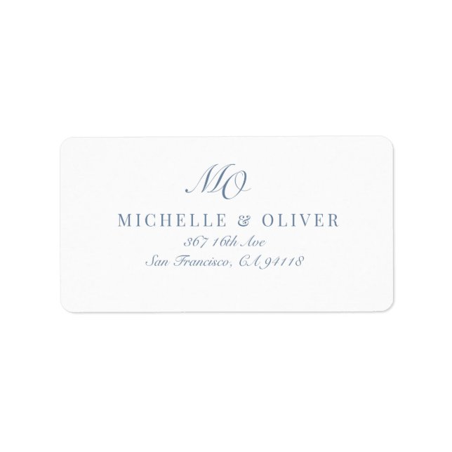 Return Address Label (Front)