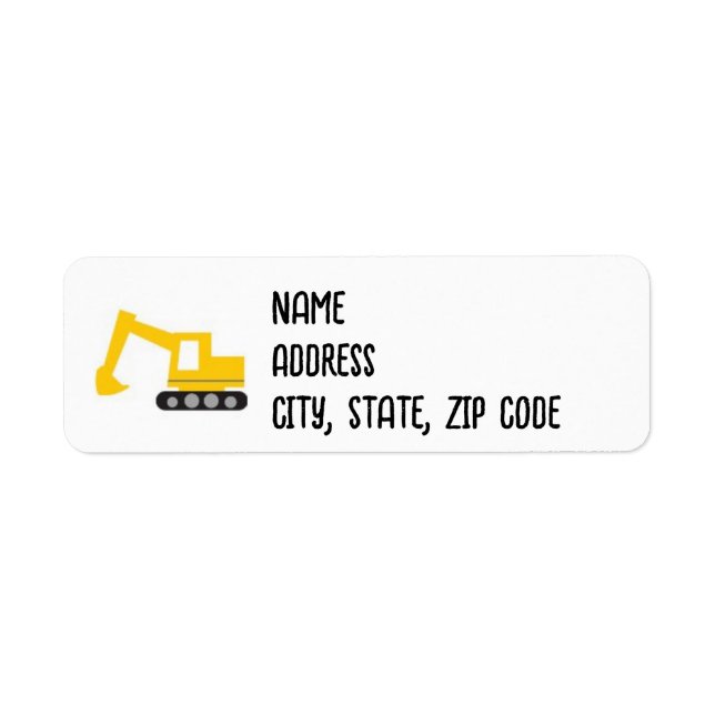 Return Address Label  (Front)