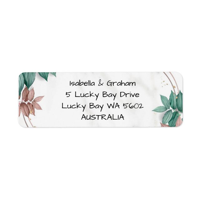 Return Address Label (Front)
