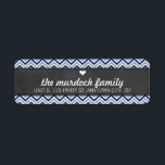RETURN ADDRESS LABEL bold chevron glitter stripe<br><div class="desc">Setup as a template it is simple for you to add your own details, or hit the customize button and you can add or change text, fonts, sizes etc> TIP :: 1. To resize / reposition the image/photo hit the "Customise It" button. 2. You can also change the fonts and...</div>