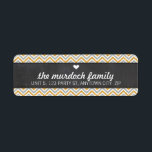 RETURN ADDRESS LABEL chevron glitter stripe gold<br><div class="desc">Setup as a template it is simple for you to add your own details, or hit the customize button and you can add or change text, fonts, sizes etc> TIP :: 1. To resize / reposition the image/photo hit the "Customise It" button. 2. You can also change the fonts and...</div>