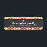 RETURN ADDRESS LABEL chevron glitter stripe red<br><div class="desc">Setup as a template it is simple for you to add your own details, or hit the customize button and you can add or change text, fonts, sizes etc> TIP :: 1. To resize / reposition the image/photo hit the "Customise It" button. 2. You can also change the fonts and...</div>