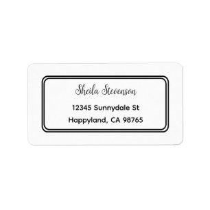 Return Address Label, Custom Address Stickers