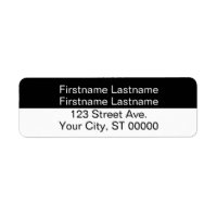 Return Address Label For a Couple With Two Names