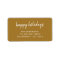 Return Address Label | Gold Christmas Mail Sticker