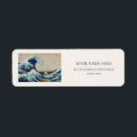 RETURN ADDRESS LABEL : HOKUSAI : THE WAVE<br><div class="desc">RETURN ADDRESS LABEL : HOKUSAI : UKIYO PRINT : THE WAVE</div>