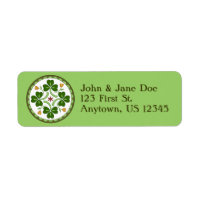 Return Address Label - Irish Good Luck Hex