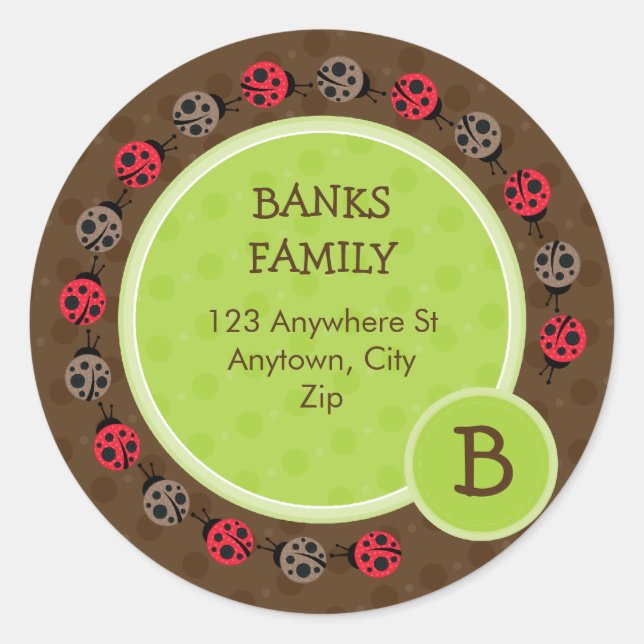RETURN ADDRESS LABEL :: ladybird circle 3 (Front)