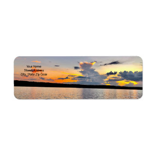 Return Address Label  Lake Oconee Sunset Design