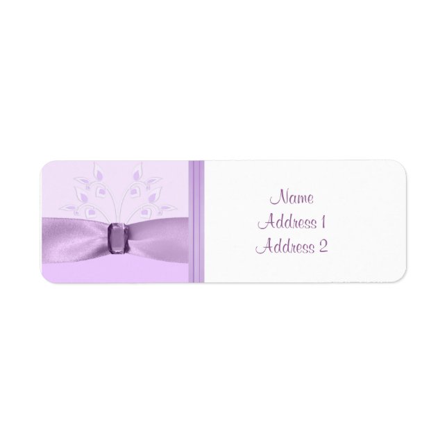 Return Address Label Lavender Lane (Front)