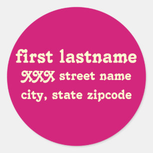 return address label - personalize