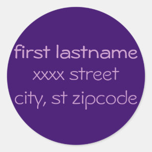 return address label - personalize