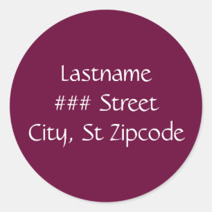 return address label - personalize