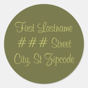 return address label - personalize