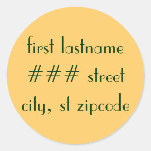 return address label - personalize