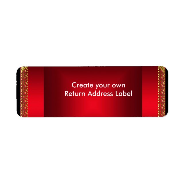 Return Address Label Red (Front)