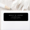 Return Address Label | Sleek Black Mailing Sticker