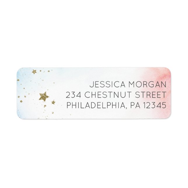 Return Address Label Twinkle Twinkle (Front)