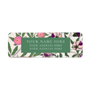 RETURN ADDRESS LABEL : WILLIAM MORRIS