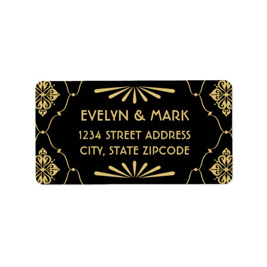 Return Address Labels | Art Deco Style