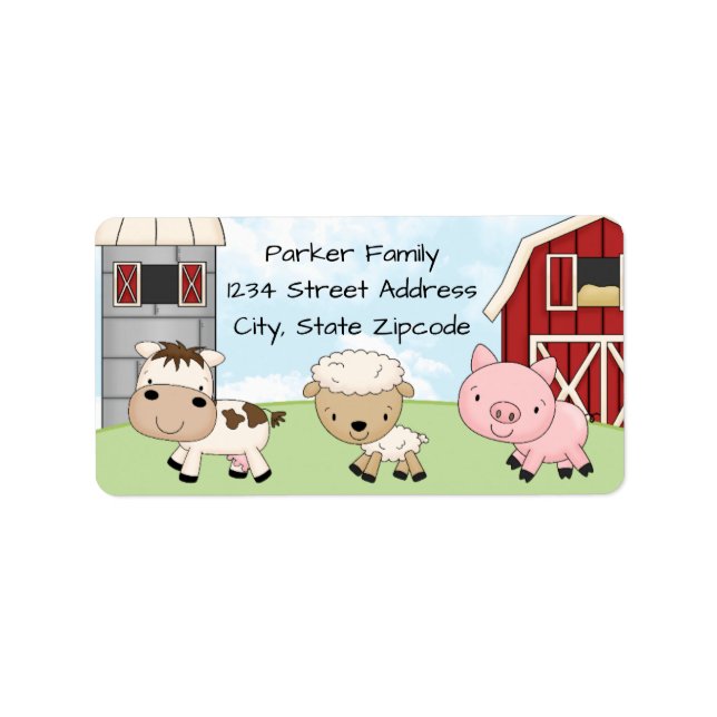 Return Address Labels │ Barnyard Farm (Front)