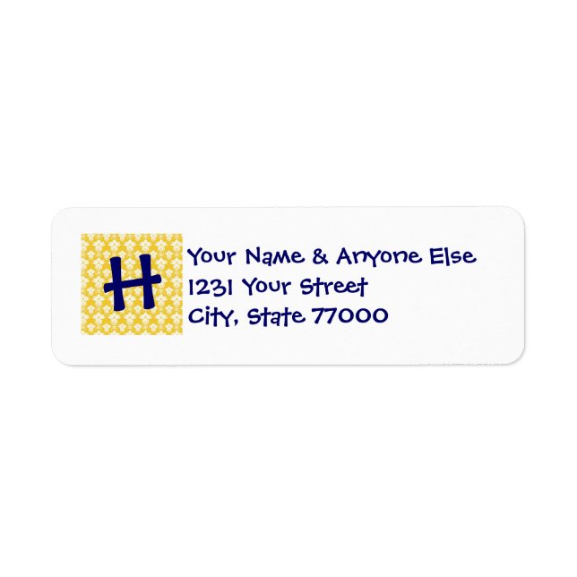 Return Address Labels - Customize with your info! (Front)