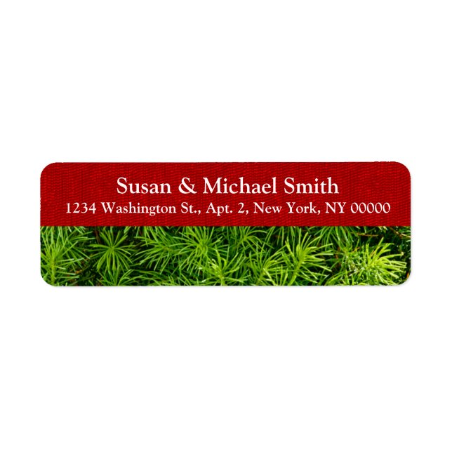 Return Address Labels For Christmas Cards (Front)