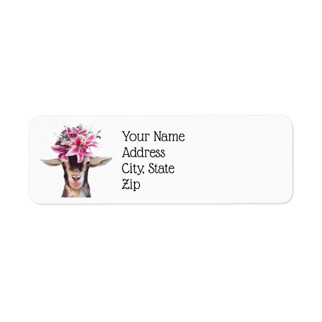 Return Address Labels - Lilly the Goat (Front)