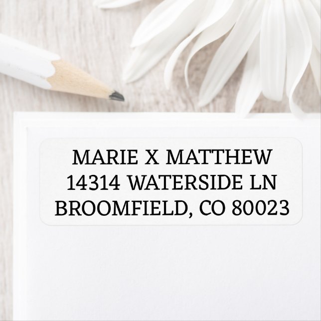 Return Address Labels/Personalized Return Address  (Insitu)