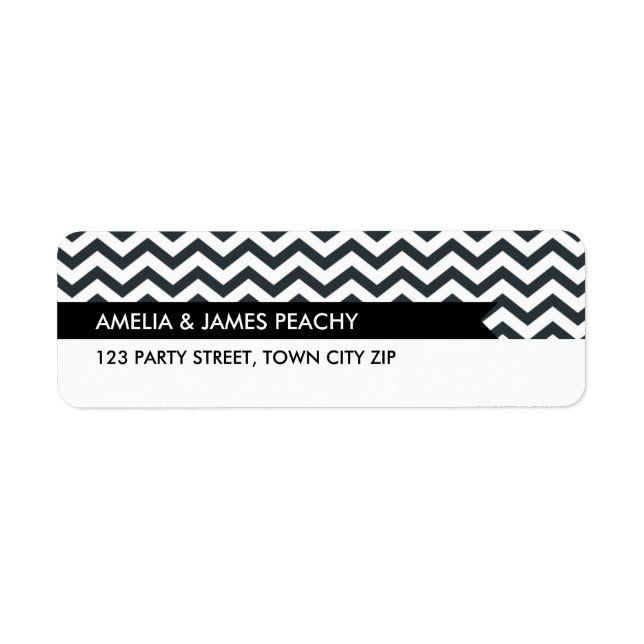 RETURN ADDRESS LABELS :: simple minimal classy (Front)