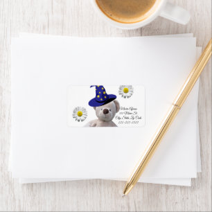 Return Address Labels Sunflower Teddy Bear