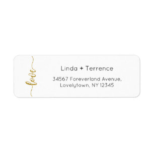Return Address Labels, Wedding Return Address